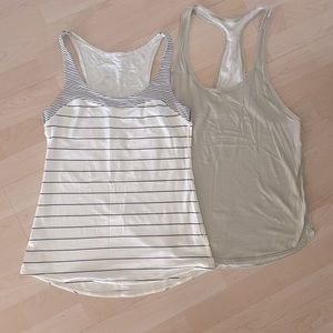 Lululemon racerback yoga tank tops bundle size 4